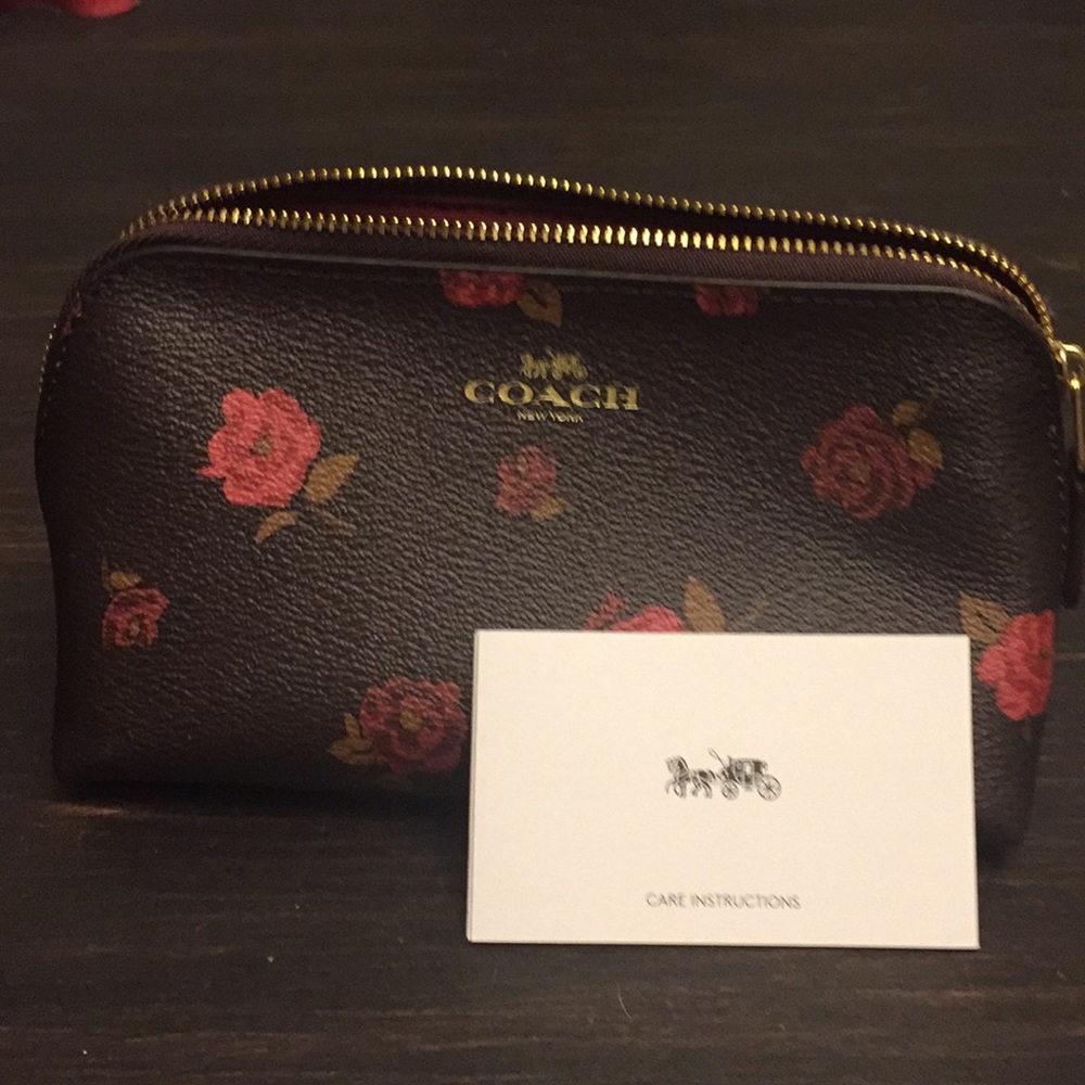 Never used Coach make up bag